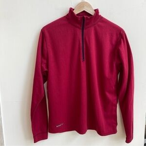 Polarmax Red 1/4 Zip Pullover Mock Neck Womens Size XL Pullover Acclimate Dry